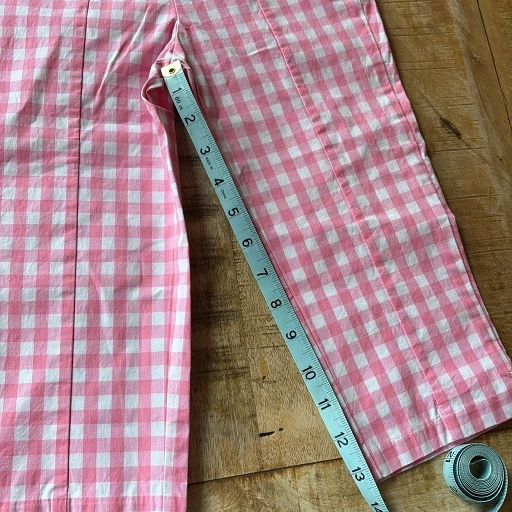 NWOT Janie and Jack Gingham Cropped Pants size 6